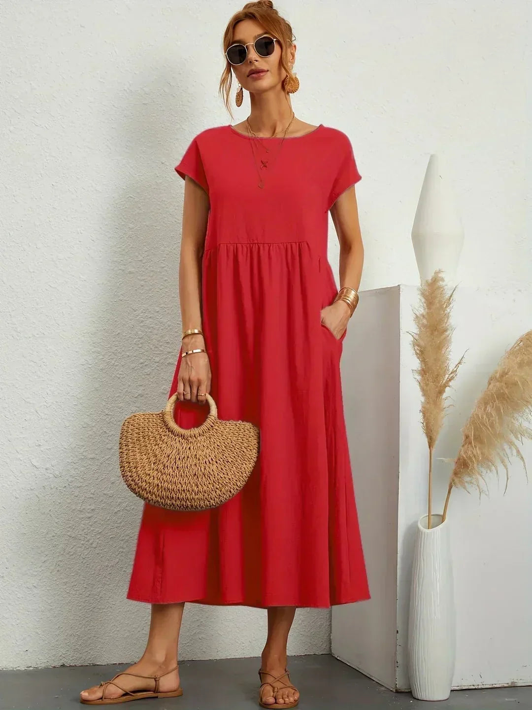 Keira™ - Lightweight soft dress with pockets