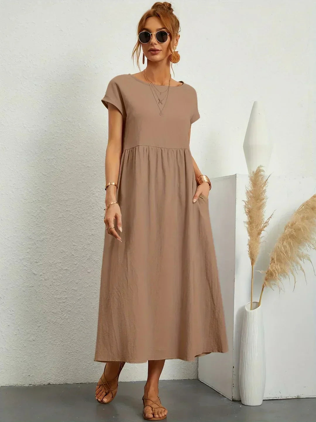 Keira™ - Lightweight soft dress with pockets