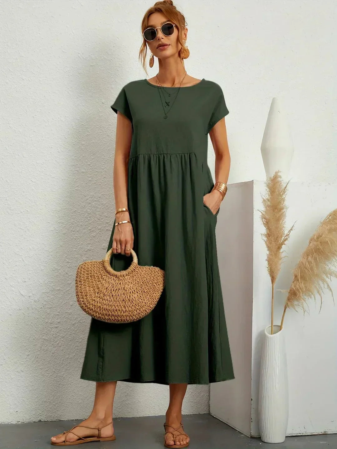 Keira™ - Lightweight soft dress with pockets