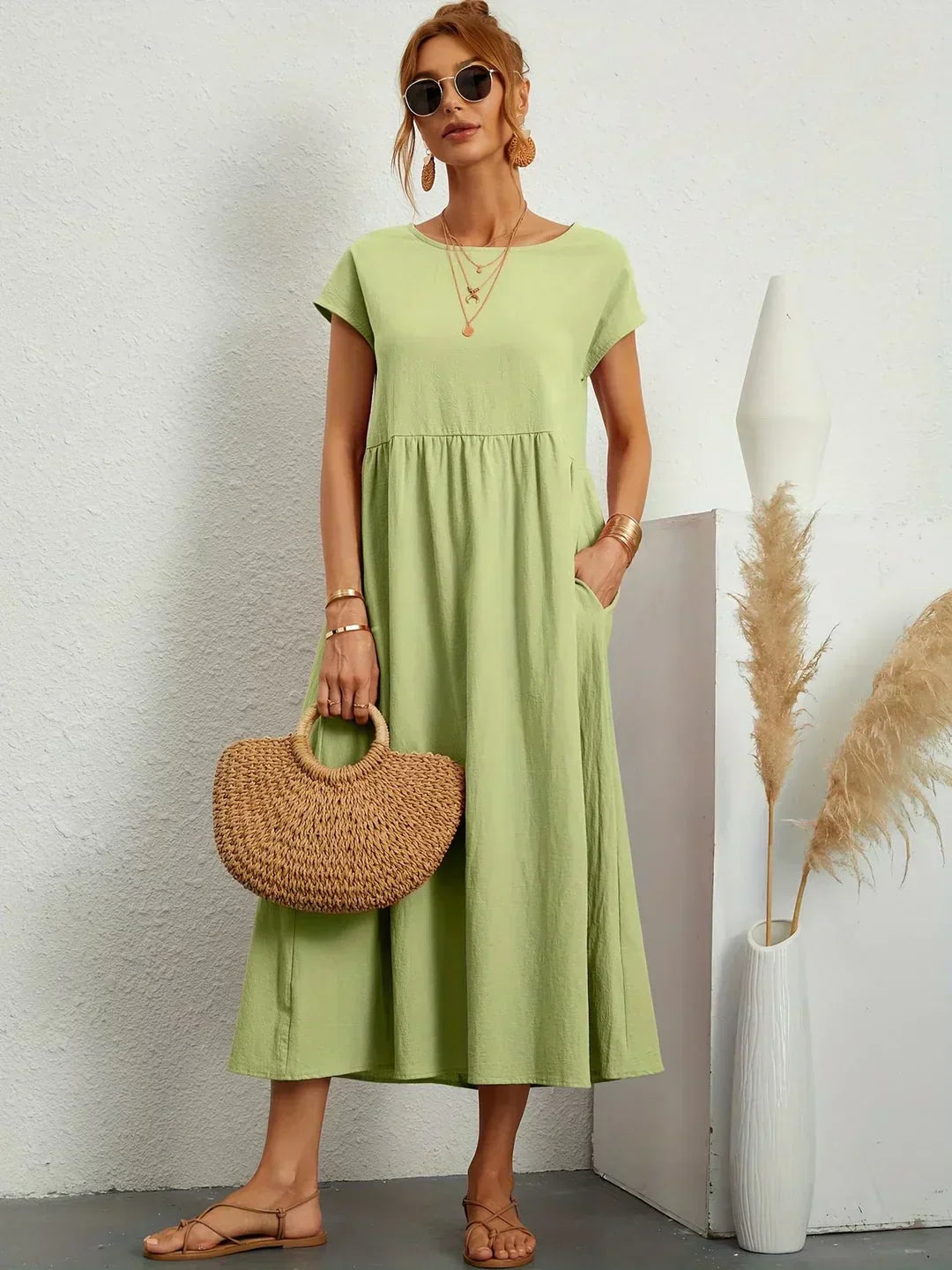 Keira™ - Lightweight soft dress with pockets