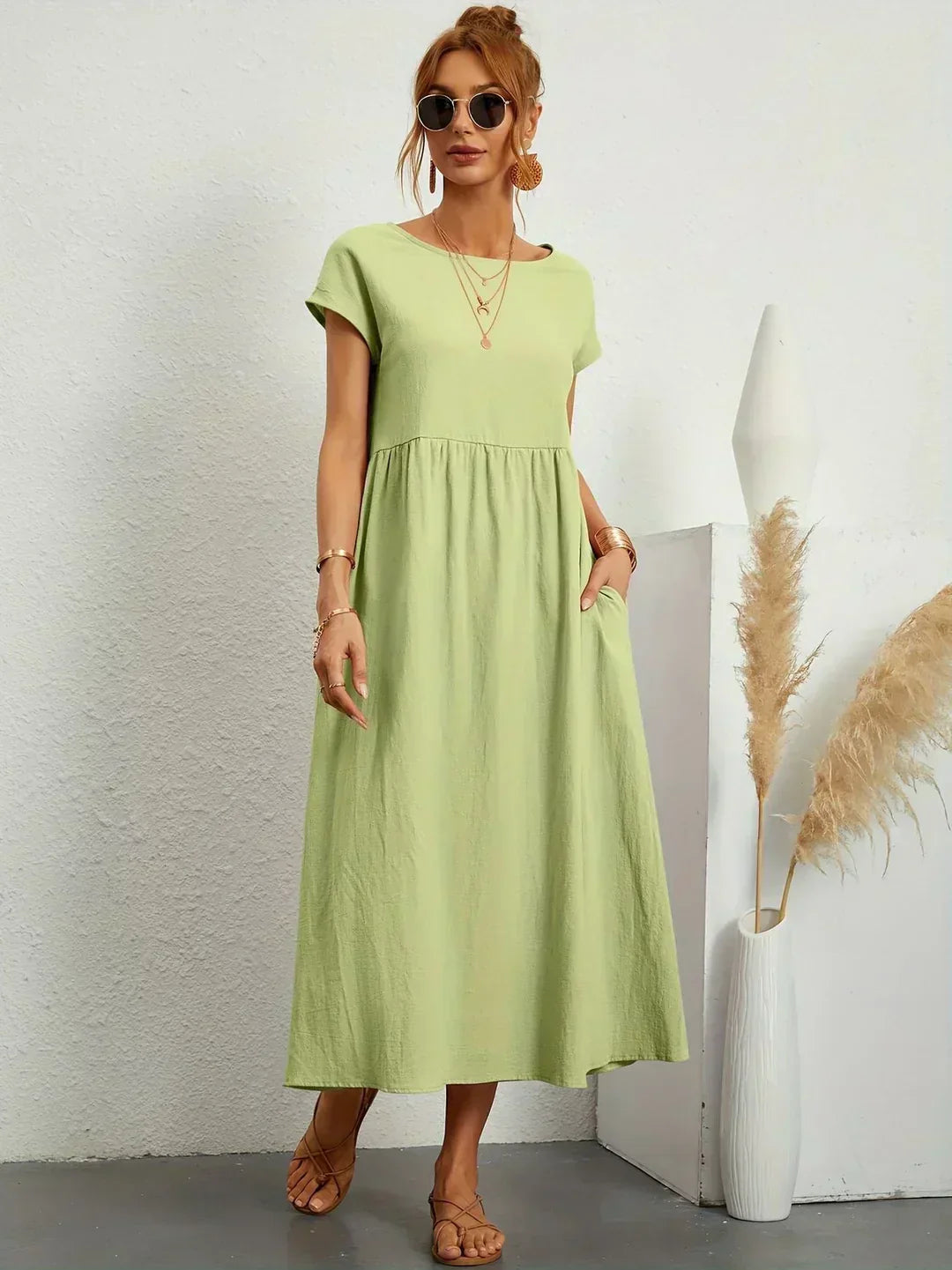 Keira™ - Lightweight soft dress with pockets