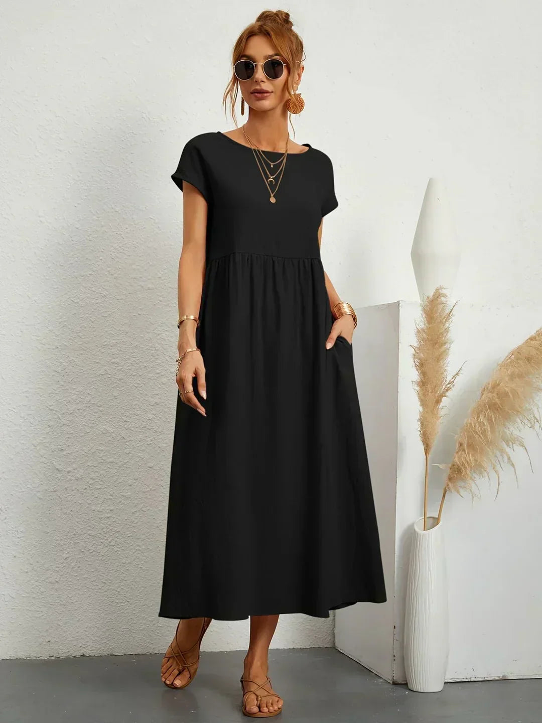 Keira™ - Lightweight soft dress with pockets