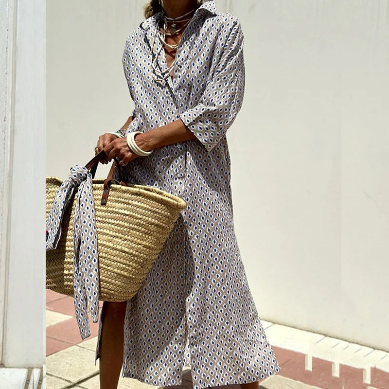 Iris™ | Striped Elegance Dress
