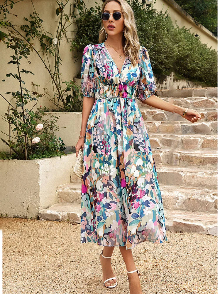 LILY™ | Chic Tummy Covering Maxi Summer Dress