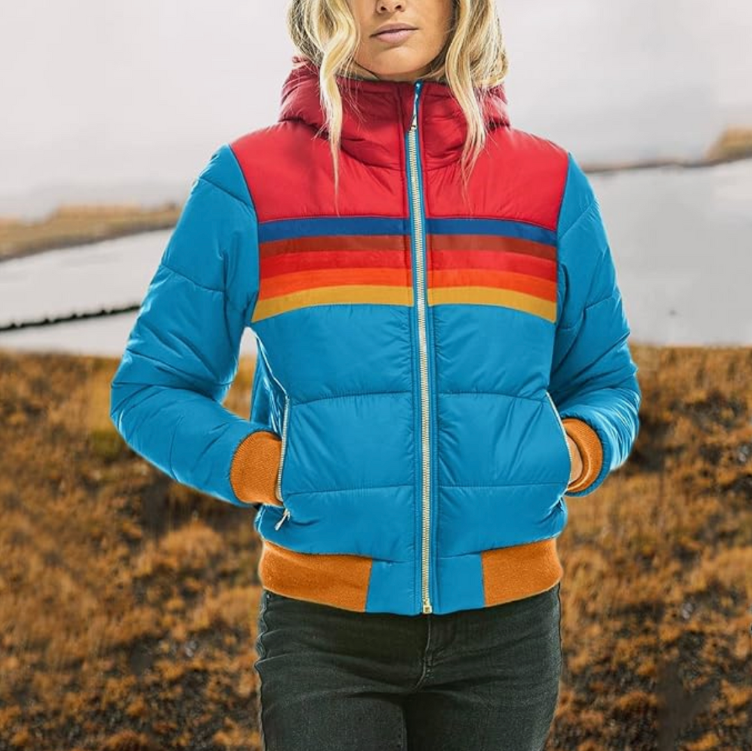 Roswitha™ - Retro Faux Fur Parka with Hood for Women