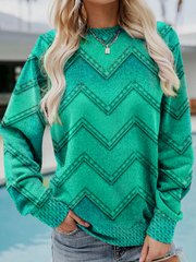 EVA - GEOMETRIC CASHMERE SWEATSHIRT
