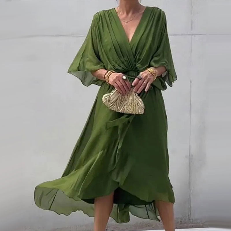 Glenda – Elegant V-Neck Dress