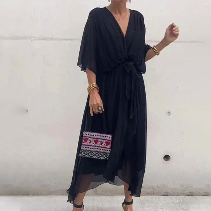 Glenda – Elegant V-Neck Dress